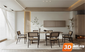 Dining Table Set Skp Files